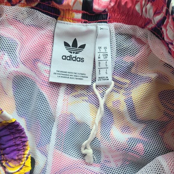 Adidas Multicolor Allover Print Party Swim Shorts Men's Size Small - Picture 5 of 6